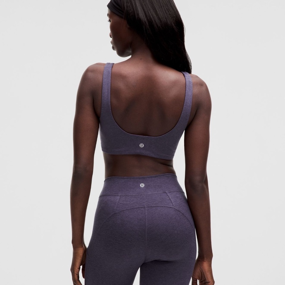 NWT Lululemon 🔥 Soft Sueded Light Support B/C Cup Purple Sports Bra & free tote - Picture 5 of 10